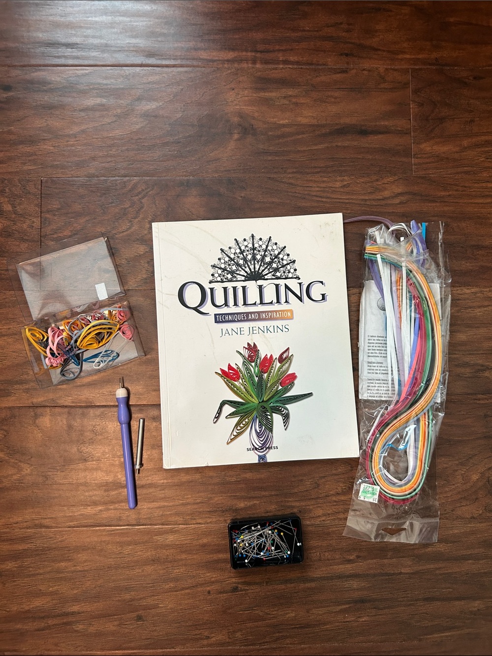 Quilling Techniques and Inspiration Book- Jane Jenkins with starter supplies